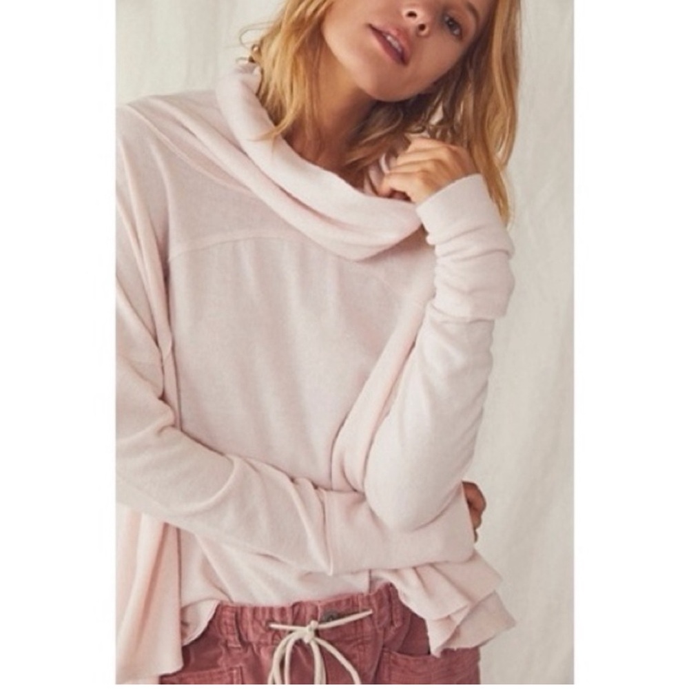Free people we the free cozy time funnel top size small NWT